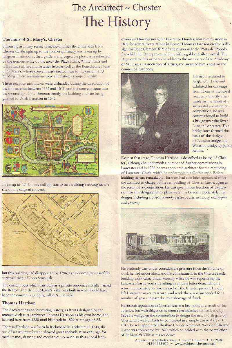 The Architect History Page 1